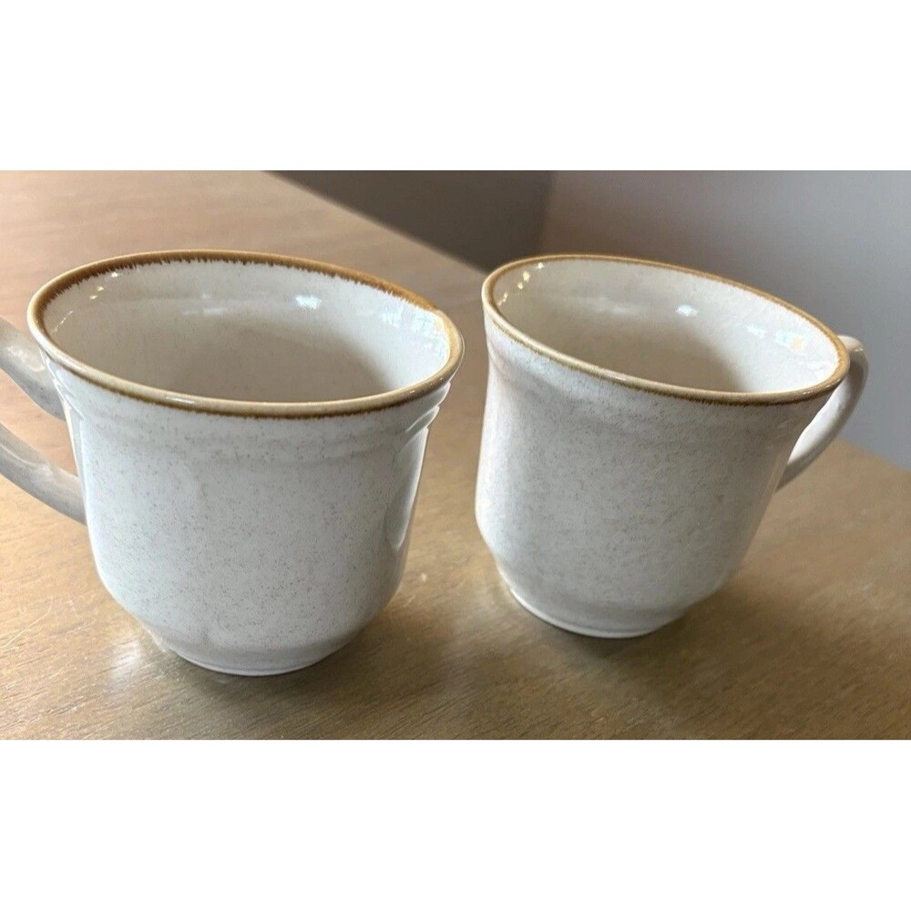 VTG The Classics Japan Hearthside Stoneware Coffee Tea Mug Pair Of 2 speckled
